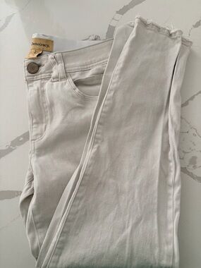 Democracy Off-White High-Rise Skinny Jeans